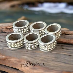 Lot of six Brighton ABC mini spacer beads